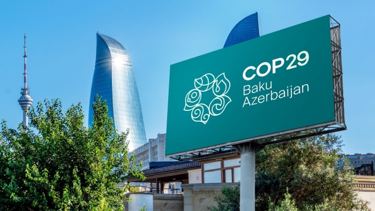 COP29 billboard