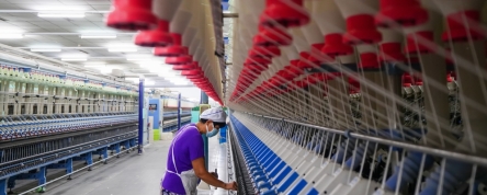 Female garment factory worker, China