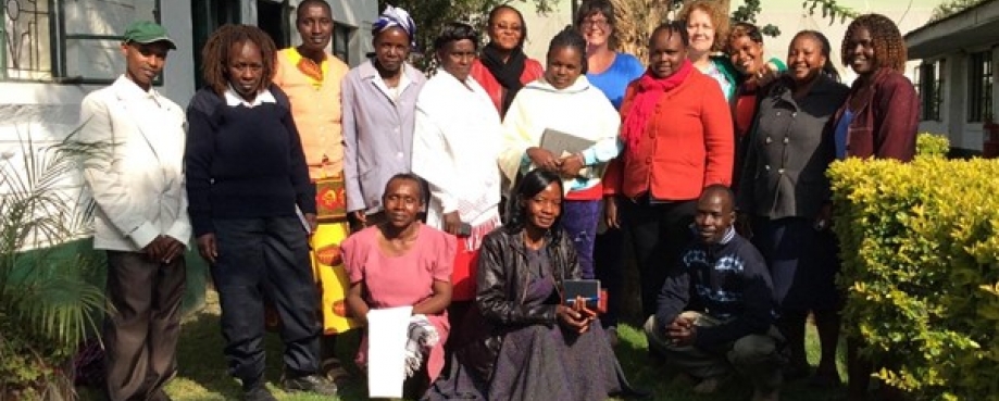 Male and female participants in a gender learning session, VP Flower Farm, Kenya 