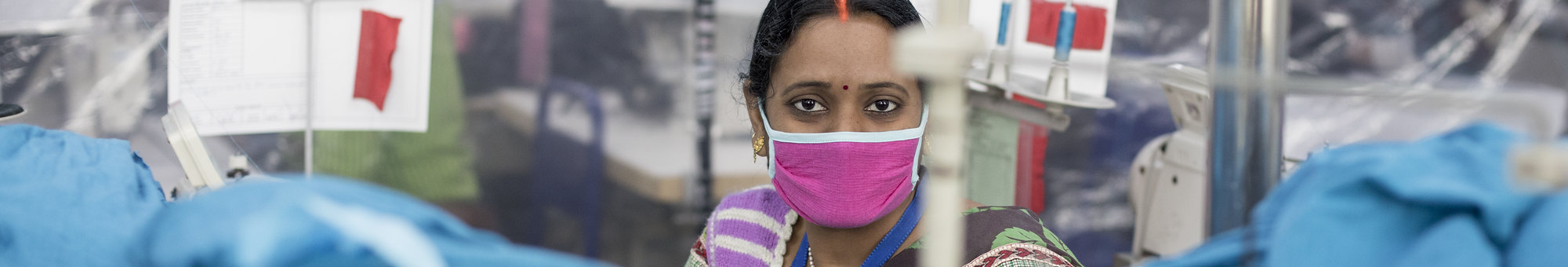 Female garment worker, India