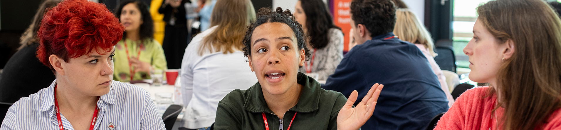 ETI members, in discussion