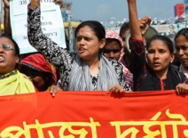 Demonstrations marking the Rana Plaza building collapse, Bangladesh | Photo: Awaj Foundation