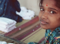 Young female garment worker, India