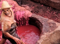 Tannery worker, Morocco